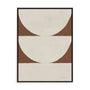 Elegant Balance I Walnut Brown Wall Art