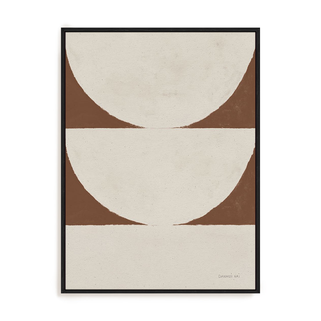 Elegant Balance I Walnut Brown Wall Art