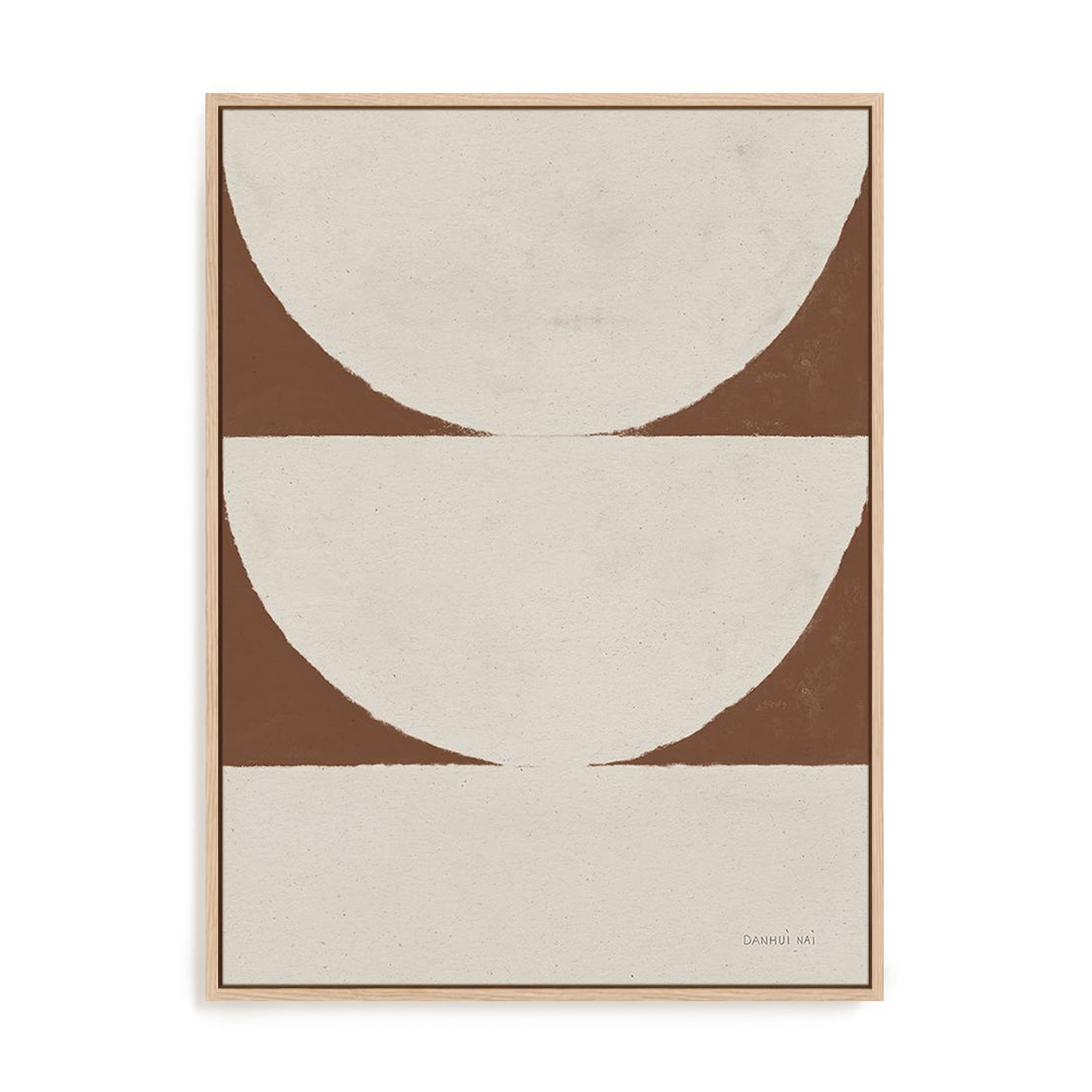 Elegant Balance I Walnut Brown Wall Art