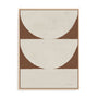 Elegant Balance I Walnut Brown Wall Art
