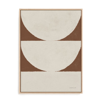 Elegant Balance I Walnut Brown Wall Art