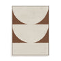 Elegant Balance I Walnut Brown Wall Art