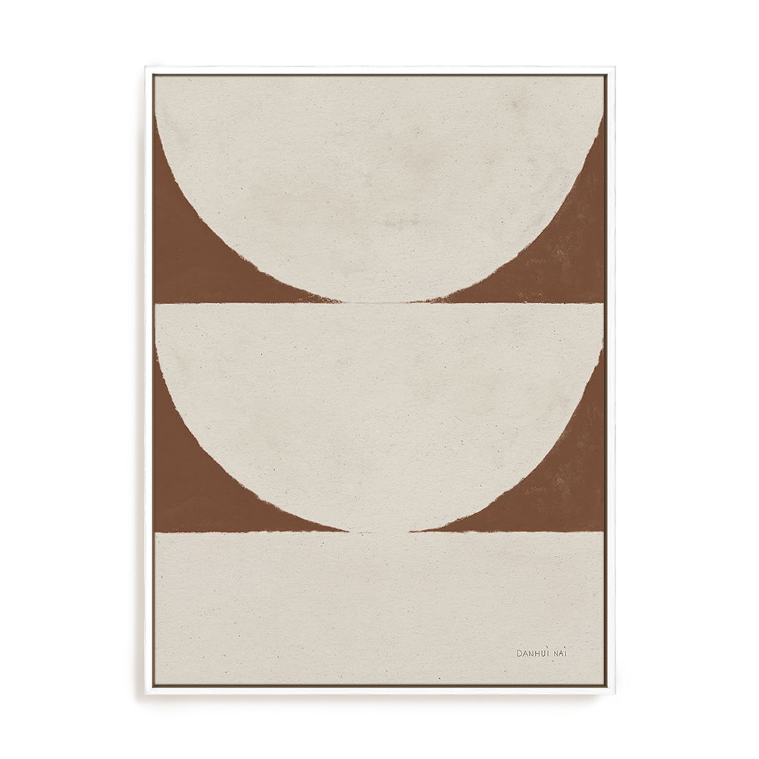 Elegant Balance I Walnut Brown Wall Art