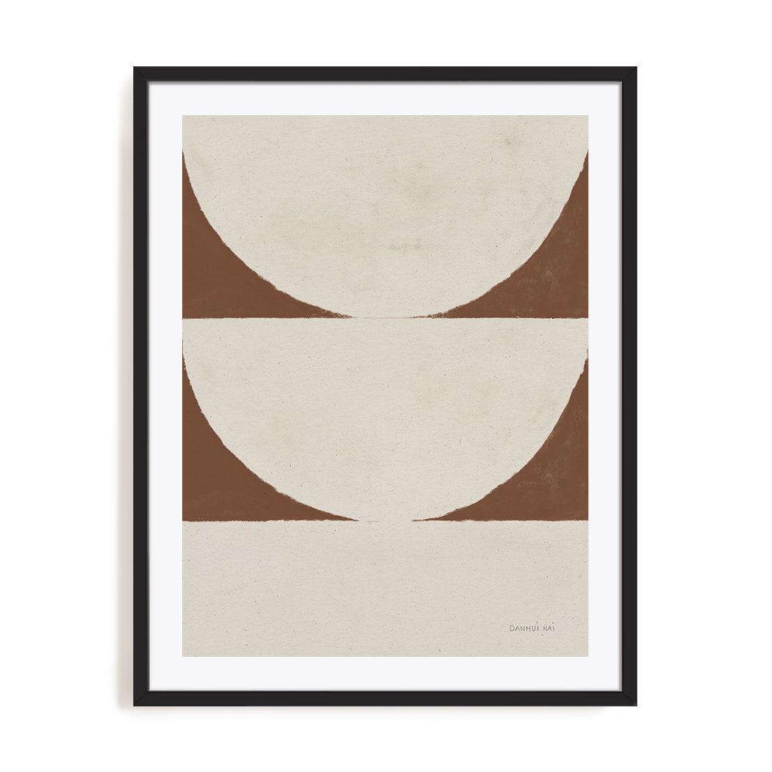 Elegant Balance I Walnut Brown Wall Art