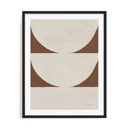Elegant Balance I Walnut Brown Wall Art