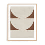 Elegant Balance I Walnut Brown Wall Art