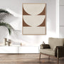 Elegant Balance I Walnut Brown Wall Art