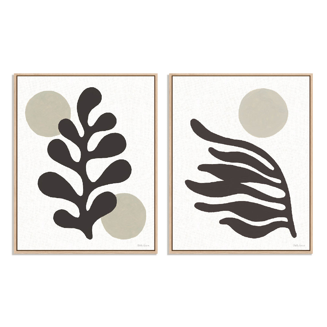 Organics Neutral II and III Wall Art