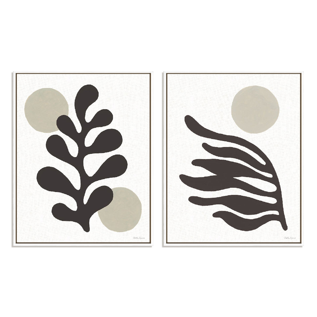 Organics Neutral II and III Wall Art