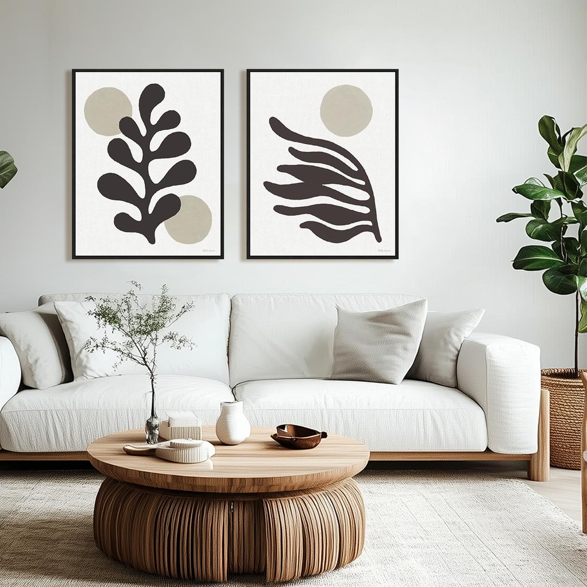 Organics Neutral II and III Wall Art
