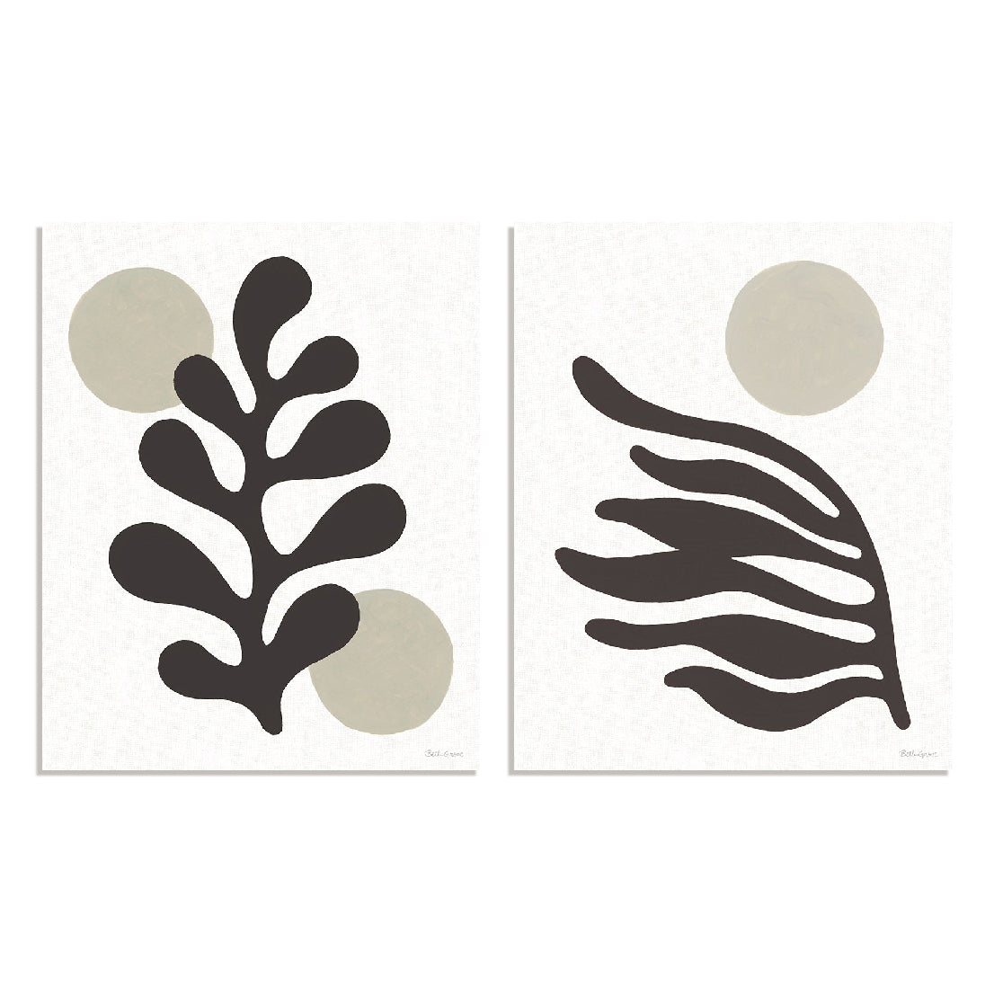 Organics Neutral II and III Wall Art