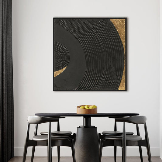 Black on Black I Framed Wall Art for Living Room, Bedroom, Hallways and Kitchen Spaces