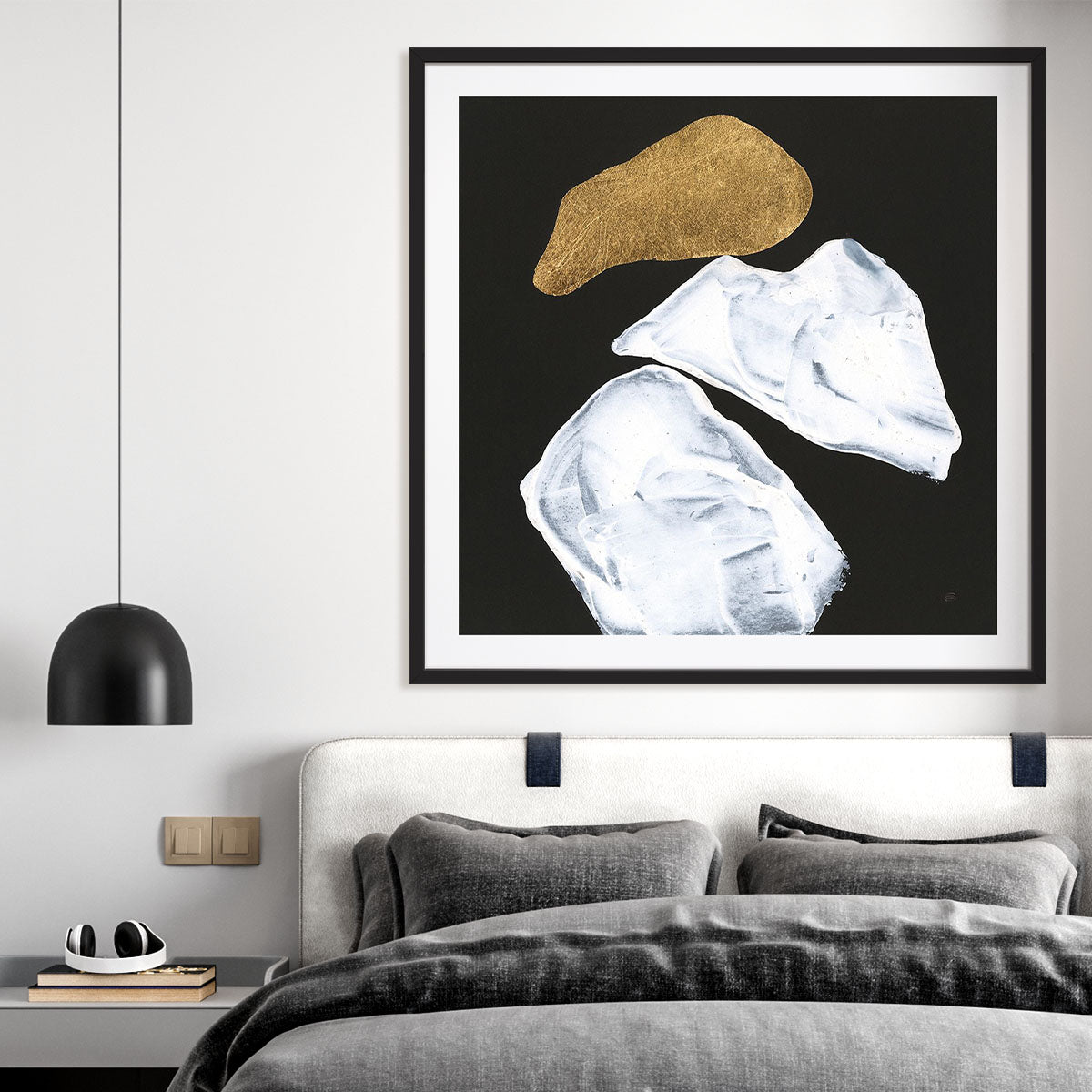 Delicate Balance II Framed Wall Art for Living Room, Bedroom, Hallways and Kitchen Spaces