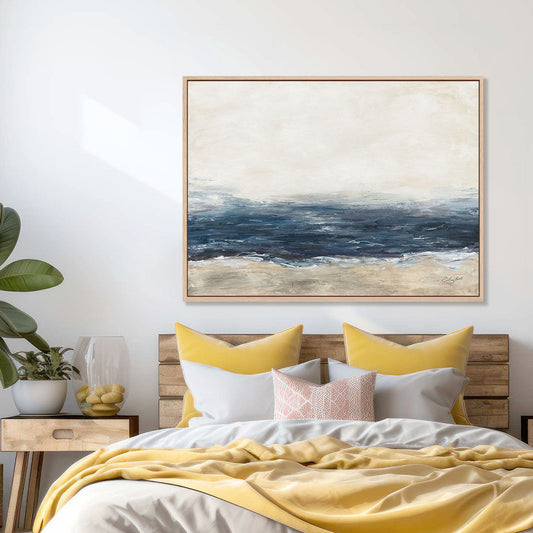 Sea Mood Art in Stretched Canvas, Framed Print Under Glass, and Gallery Wrapped Shadow Box Canvas