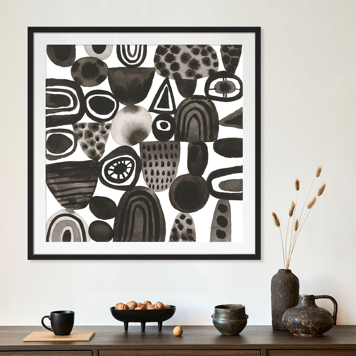 Quirky I Framed Wall Art for Living Room, Bedroom, Hallways and Kitchen Spaces