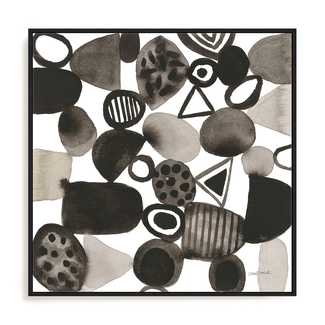 Quirky IV Framed Wall Art for Living Room, Bedroom, Hallways and Kitchen Spaces