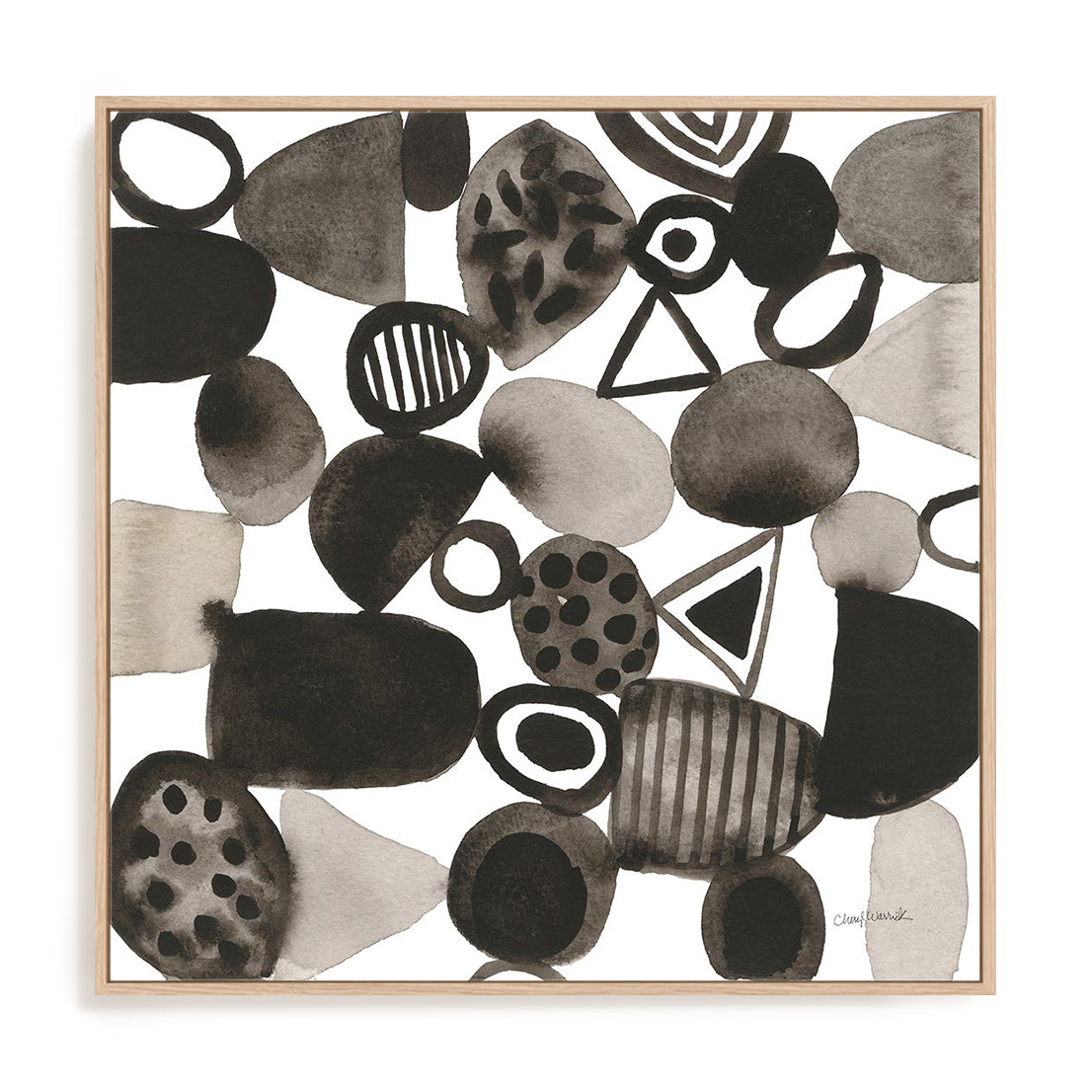 Quirky IV Framed Wall Art for Living Room, Bedroom, Hallways and Kitchen Spaces