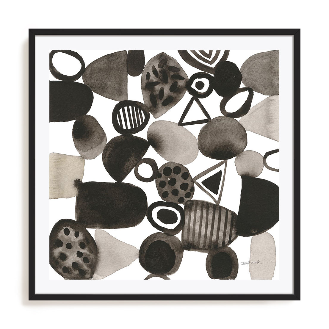 Quirky IV Framed Wall Art for Living Room, Bedroom, Hallways and Kitchen Spaces