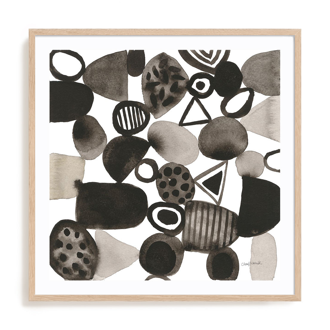 Quirky IV Framed Wall Art for Living Room, Bedroom, Hallways and Kitchen Spaces