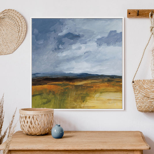 Storm Over Buckhorn Framed Wall Art for Living Room, Bedroom, Hallways and Kitchen Spaces