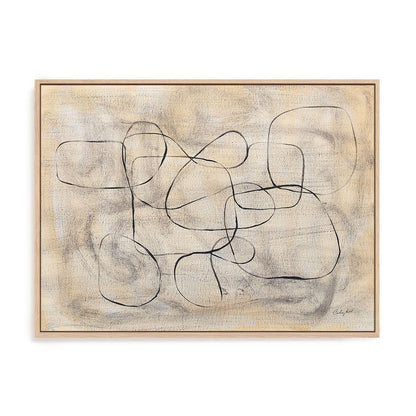 Loopy Art in Stretched Canvas, Framed Print Under Glass, and Gallery Wrapped Shadow Box Canvas