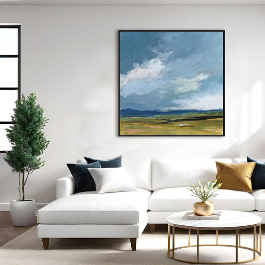 August Storm Framed Wall Art for Living Room, Bedroom, Hallways and Kitchen Spaces