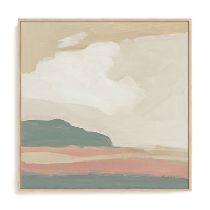 Pastel Landscape Framed Wall Art for Living Room, Bedroom, Hallways and Kitchen Spaces