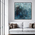 Rain in Gray and Blue Wall Art