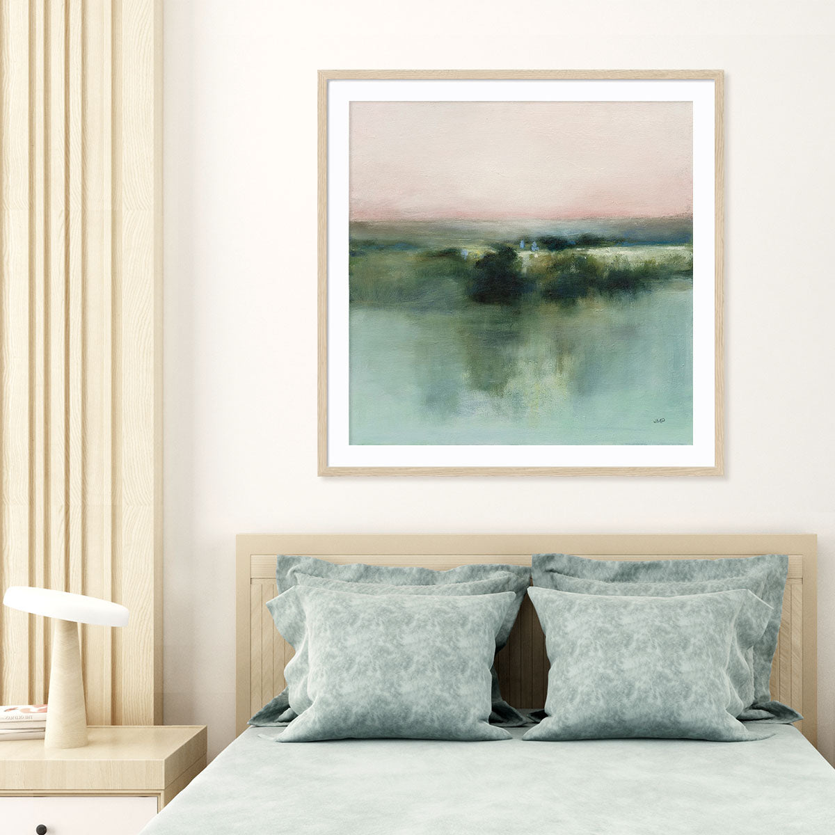 Dusk Blush Framed Wall Art for Living Room, Bedroom, Hallways and Kitchen Spaces
