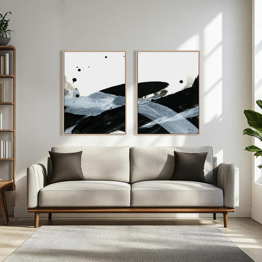Gradient Movement I and II Wall Art