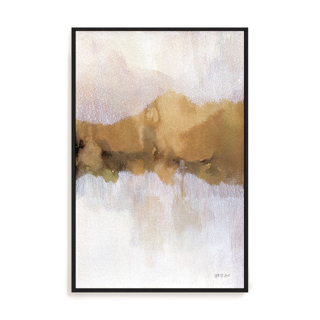Golden Abstract Wall Art