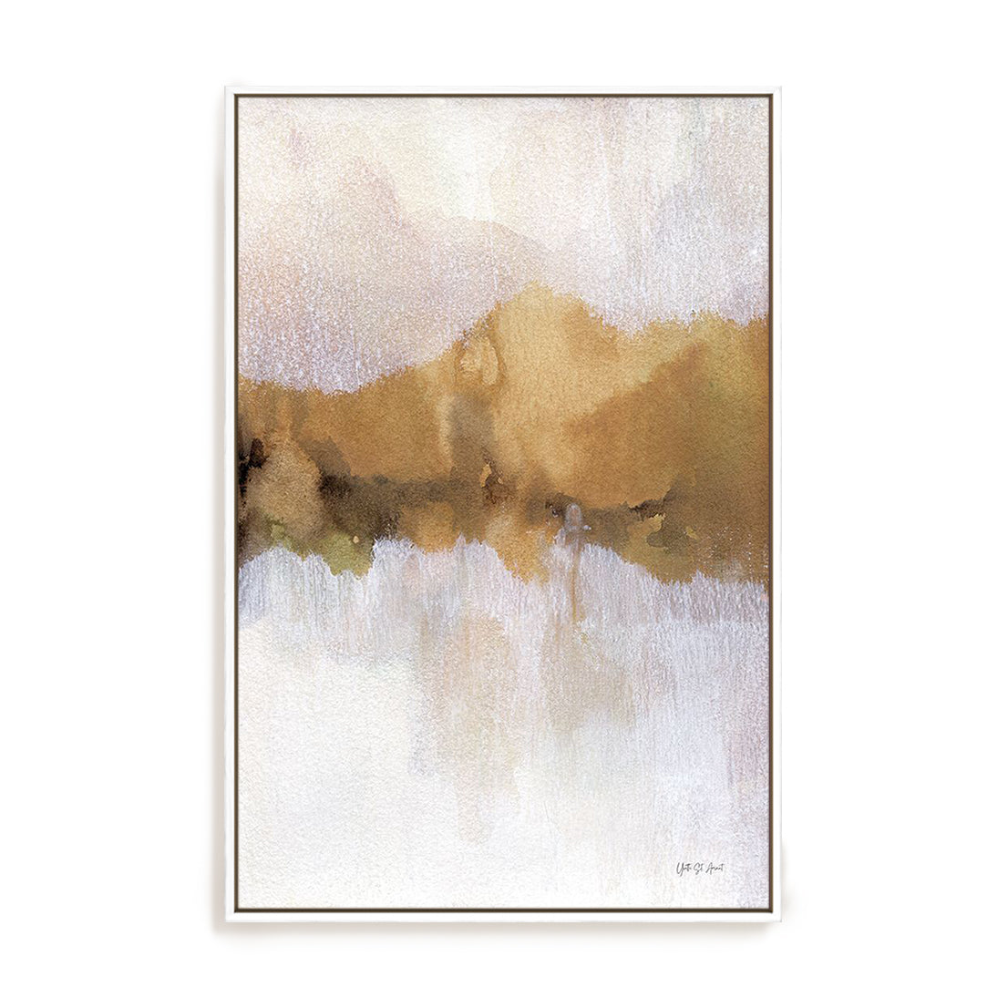 Golden Abstract Wall Art