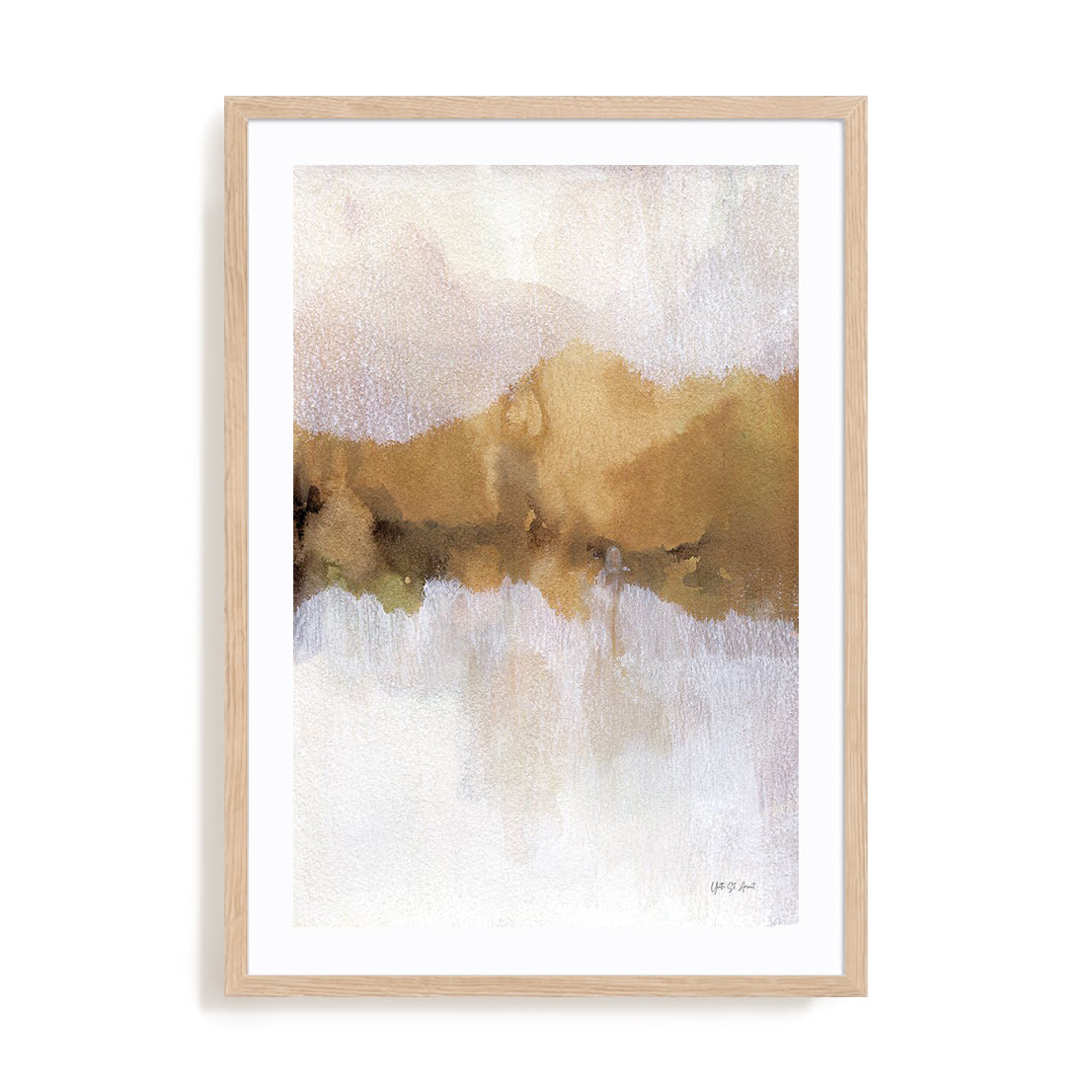 Golden Abstract Wall Art