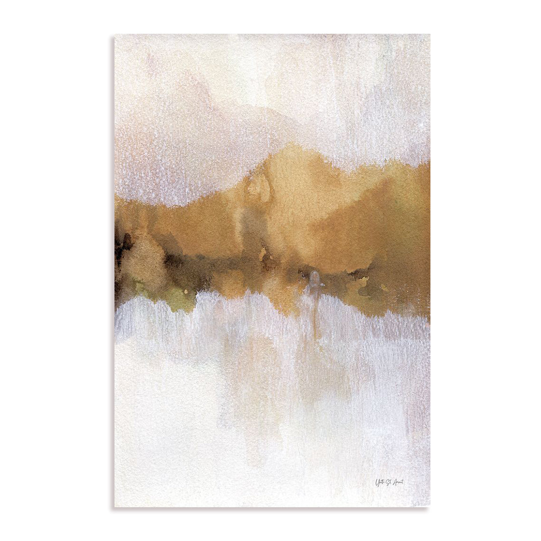 Golden Abstract Wall Art