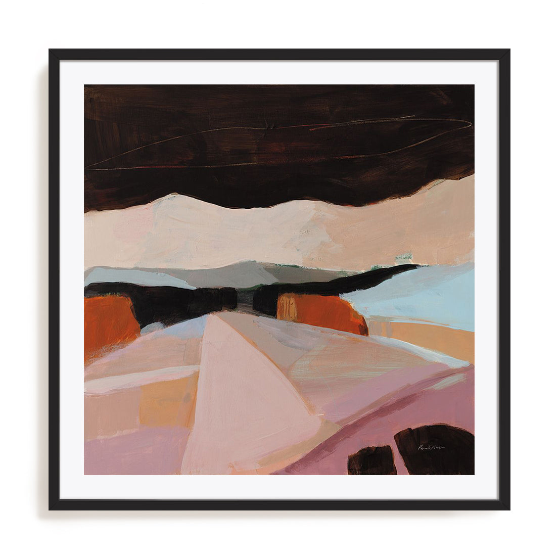 Outside Town Framed Wall Art for Living Room, Bedroom, Hallways and Kitchen Spaces