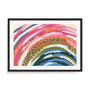 Rainbow Splash Art in Stretched Canvas, Framed Print Under Glass, and Gallery Wrapped Shadow Box Canvas