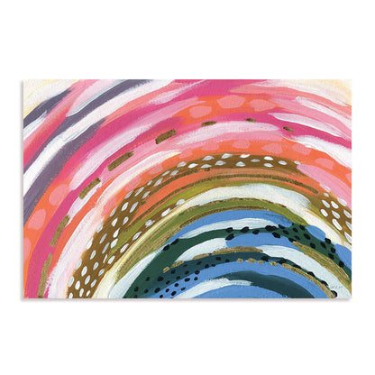Rainbow Splash Art in Stretched Canvas, Framed Print Under Glass, and Gallery Wrapped Shadow Box Canvas