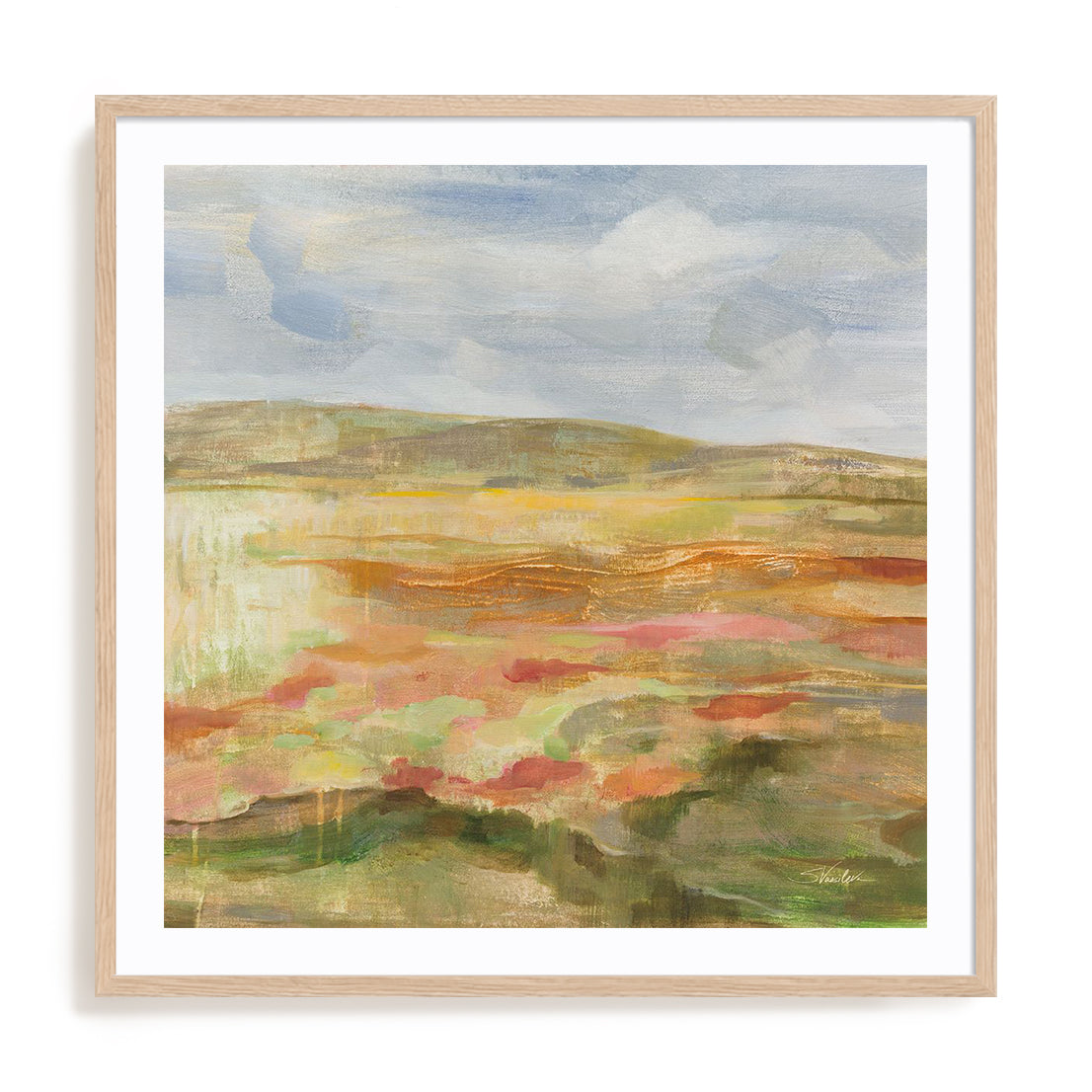 Jade Landscape Framed Wall Art for Living Room, Bedroom, Hallways and Kitchen Spaces