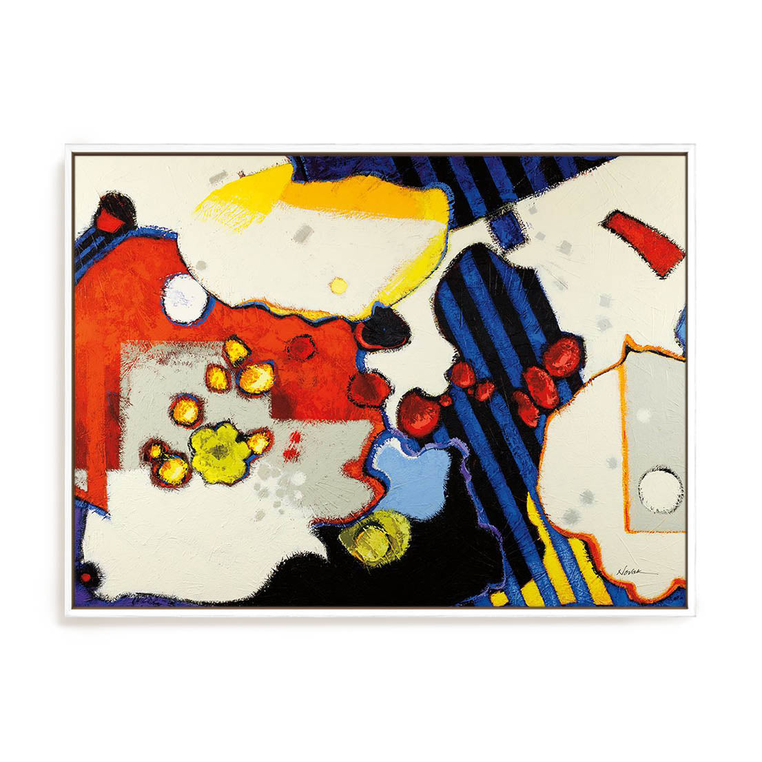 Gray Spots Mod Wall Art