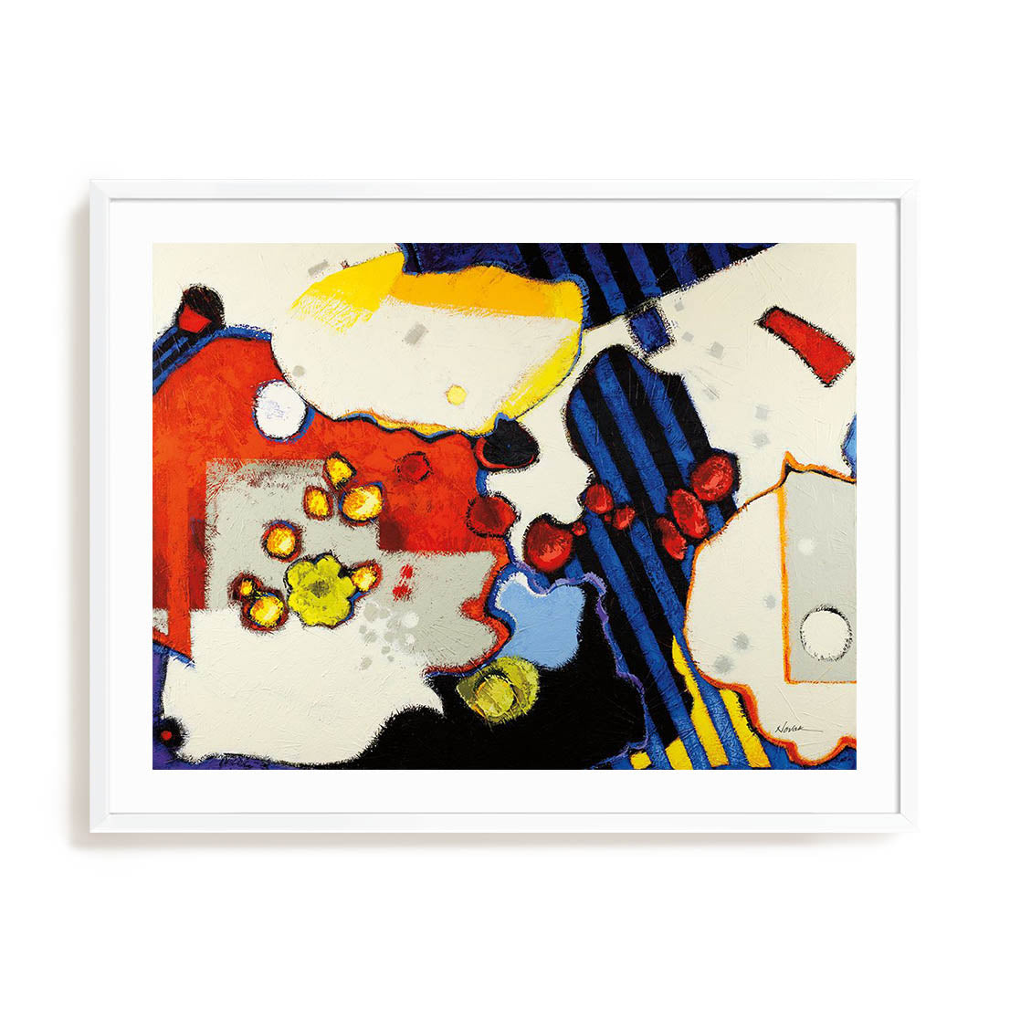 Gray Spots Mod Wall Art