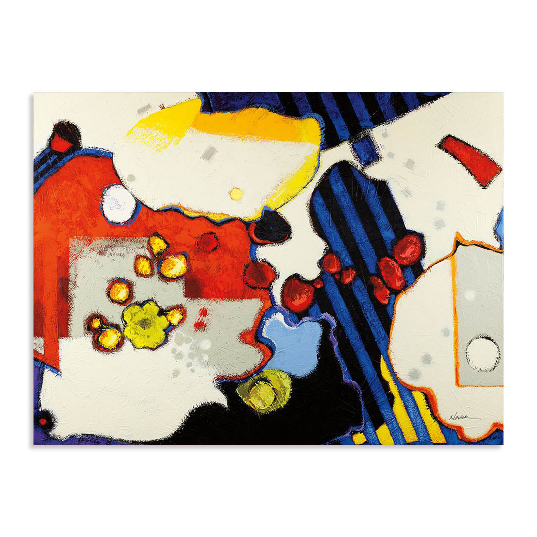Gray Spots Mod Wall Art