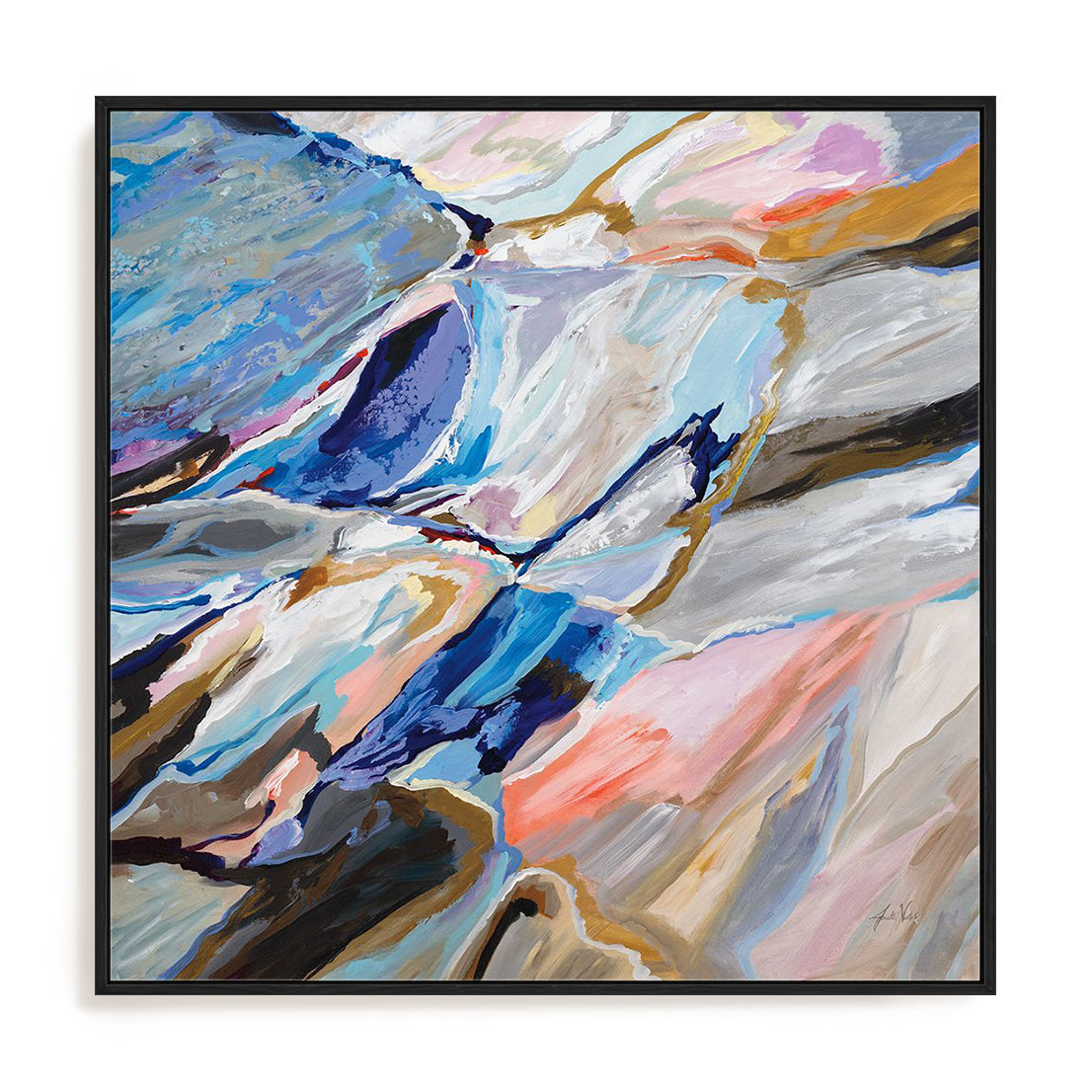 Push Framed Wall Art for Living Room, Bedroom, Hallways and Kitchen Spaces