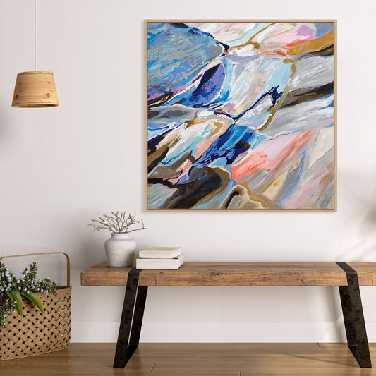 Push Framed Wall Art for Living Room, Bedroom, Hallways and Kitchen Spaces