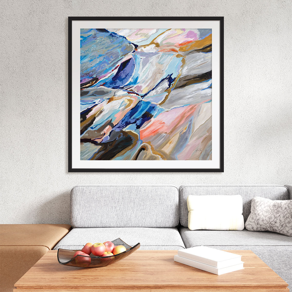 Push Framed Wall Art for Living Room, Bedroom, Hallways and Kitchen Spaces