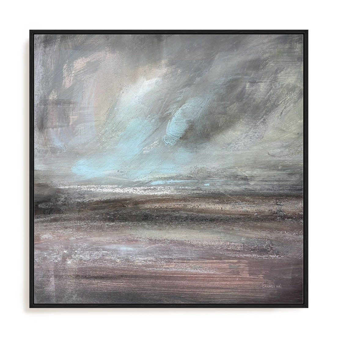 Stormy Skies Framed Wall Art for Living Room, Bedroom, Hallways and Kitchen Spaces