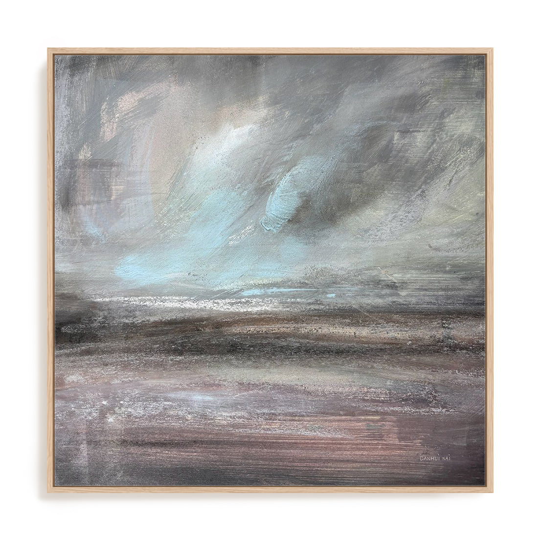Stormy Skies Framed Wall Art for Living Room, Bedroom, Hallways and Kitchen Spaces
