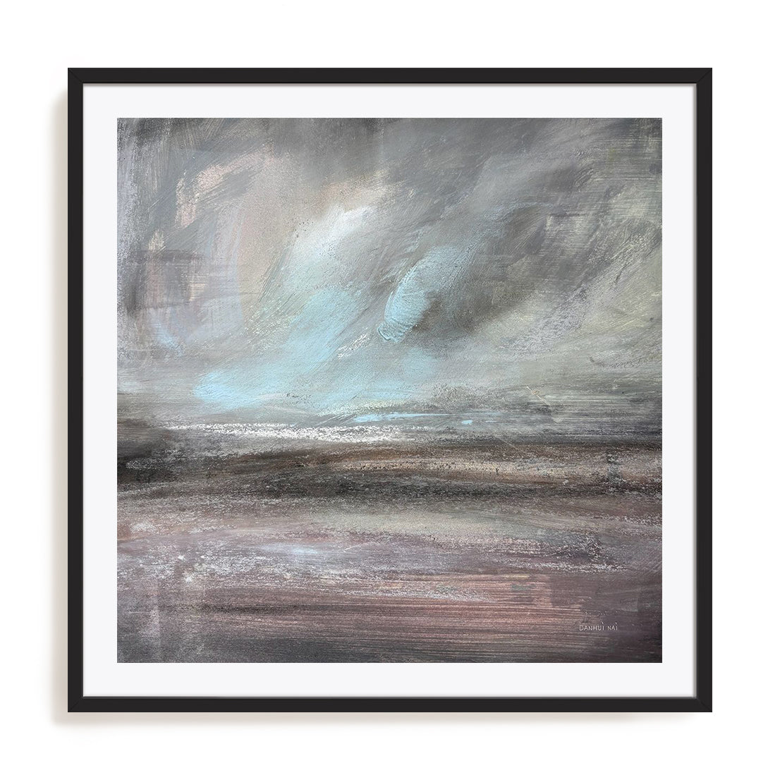 Stormy Skies Framed Wall Art for Living Room, Bedroom, Hallways and Kitchen Spaces