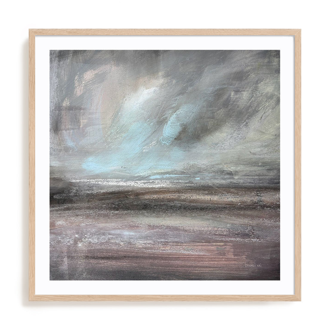 Stormy Skies Framed Wall Art for Living Room, Bedroom, Hallways and Kitchen Spaces