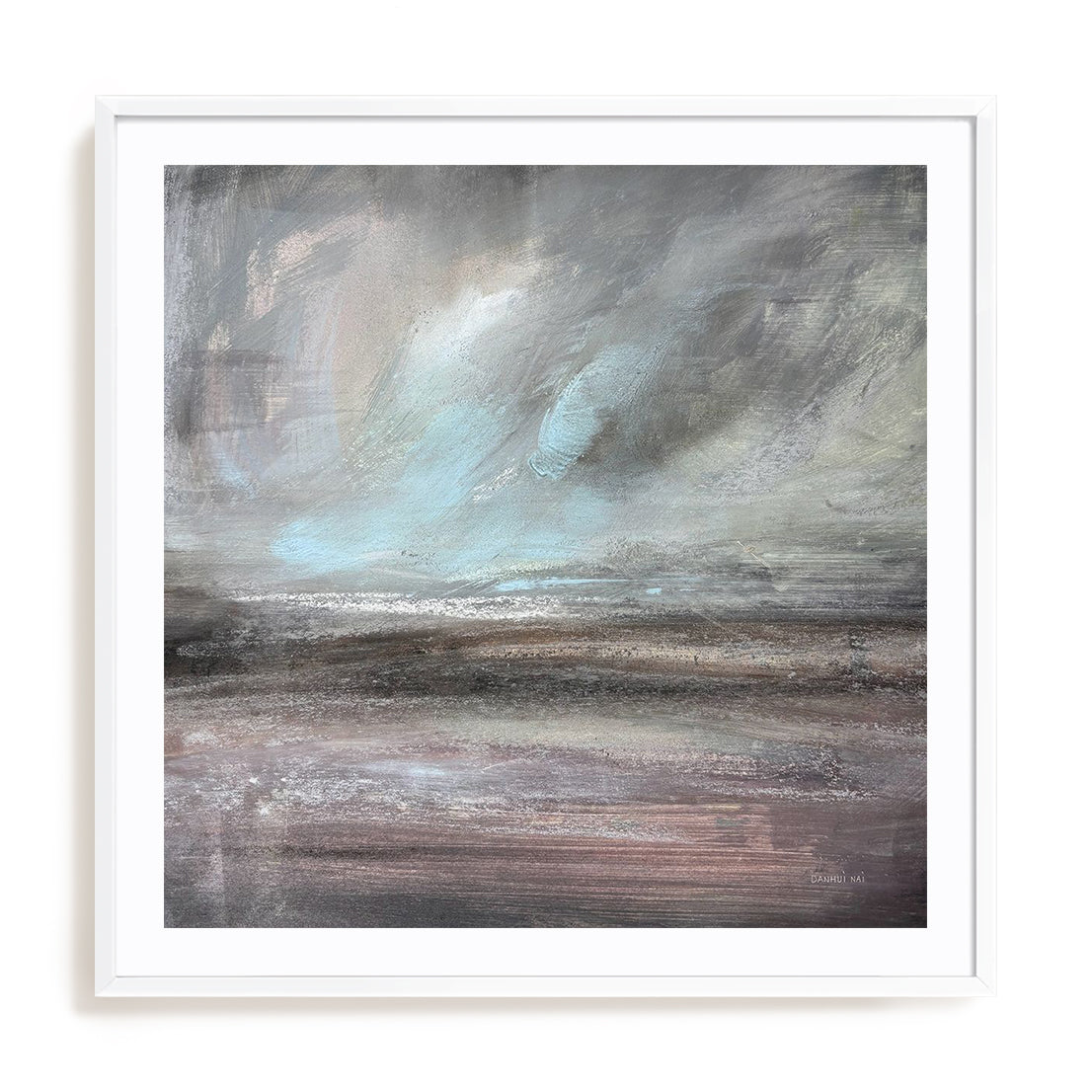 Stormy Skies Framed Wall Art for Living Room, Bedroom, Hallways and Kitchen Spaces