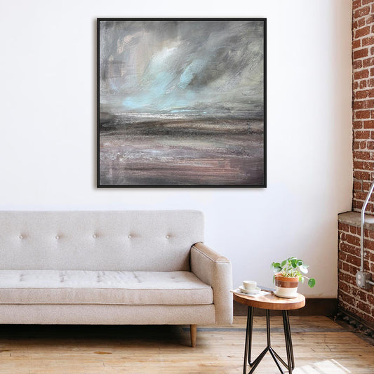Stormy Skies Framed Wall Art for Living Room, Bedroom, Hallways and Kitchen Spaces